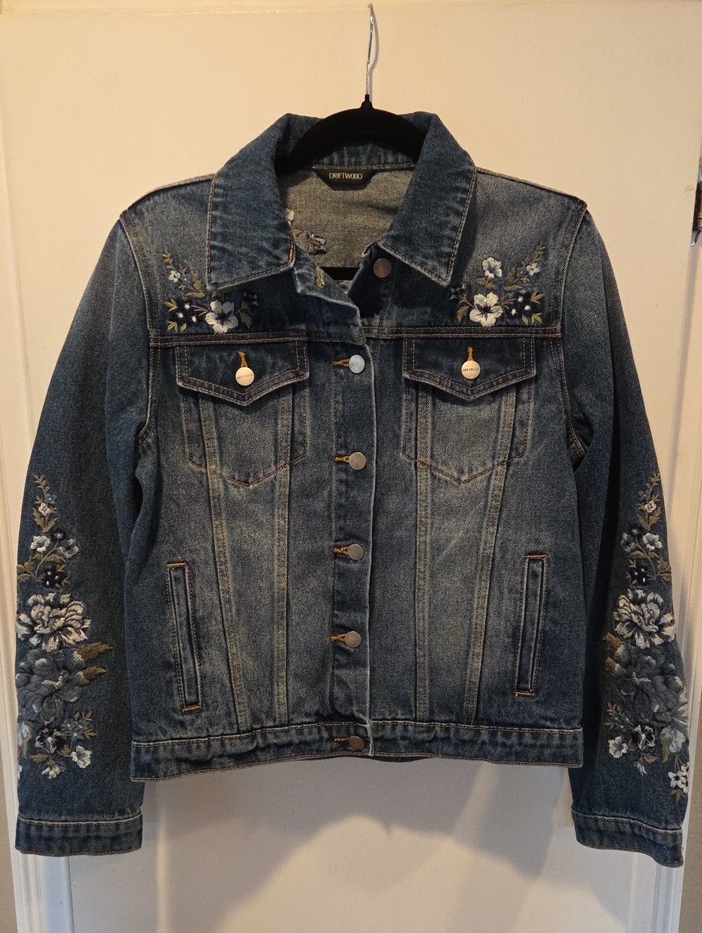 Driftwood Denim Jacket Blue Bell Fleur M